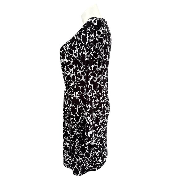 MICHAEL Michael Kors Black White Floral Sheath Dress, Women's Size XL - Picture 6 of 10